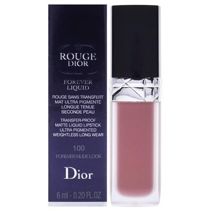 Dior Rouge Forever Matte Liquid Lipstick 100 Forever 0.2oz - Maison des fragrances
