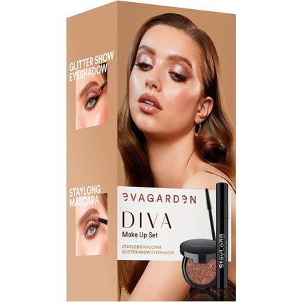 Diva Make Up Set by Evagarden for Women - 2 Piece 0.28 Oz Staylong Mascara - Maison des fragrances
