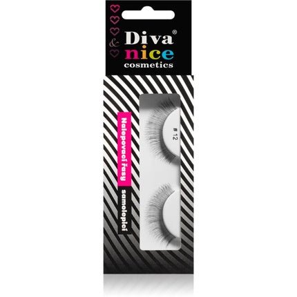 Diva & Nice Cosmetics False Eyelashes in Natural Hair No. 12 - 1 piece - Maison des fragrances