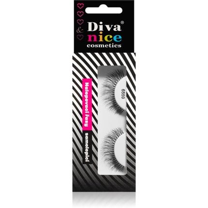 Diva & Nice Cosmetics False Eyelashes in Natural Hair No. 6559 - 1 pc - Maison des fragrances