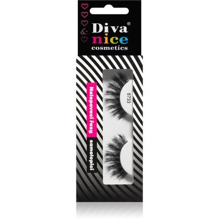 Diva & Nice Cosmetics False Eyelashes in Natural Hair No. 8733 - 1 pc - Maison des fragrances