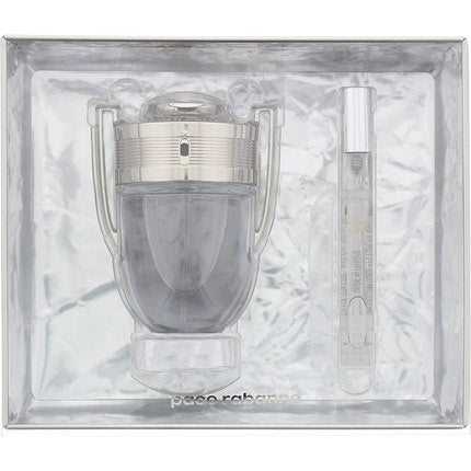 Paco Rabanne Invictus 2 Piece Gift Set: Eau De Toilette 100ml and 10ml Paco Rabanne