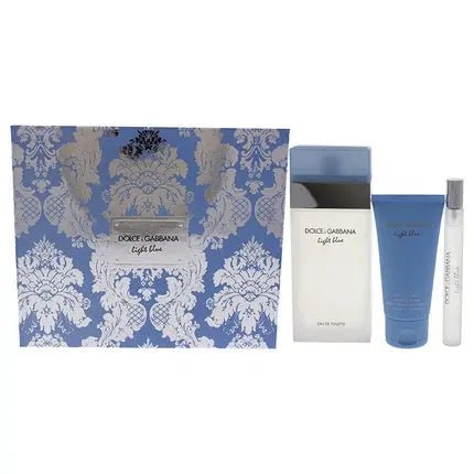 Dolce & Gabbana Light Blue Eau de toilette 100ml + Eau de toilette MINI 10ml + BC 50ml Femme - Maison des fragrances