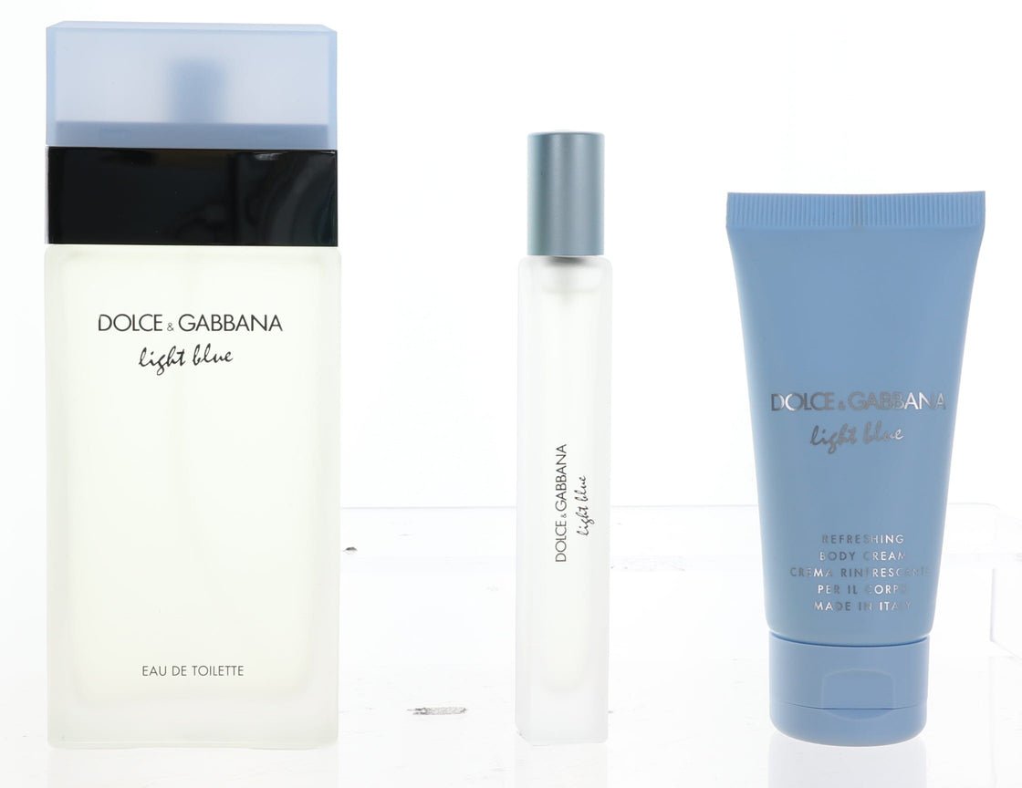 Dolce & Gabbana Light Blue - Eau De Toilette Spray 100 Ml Set - Maison des fragrances