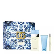 Dolce & Gabbana LIGHT BLUE Gift Set 100ml Eau De Toilette and 10ml EDT Body Cream - Maison des fragrances
