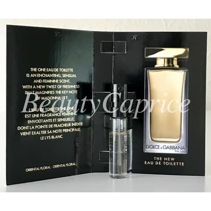 Dolce & Gabbana The One The New D&G Eau de Toilette (EDT) Mixte 1ml - Maison des fragrances