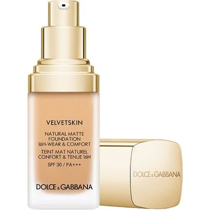 Dolce&Gabbana Velvetskin Natural Matte Foundation - Desert 340, SPF 30, 30 ml - Maison des fragrances