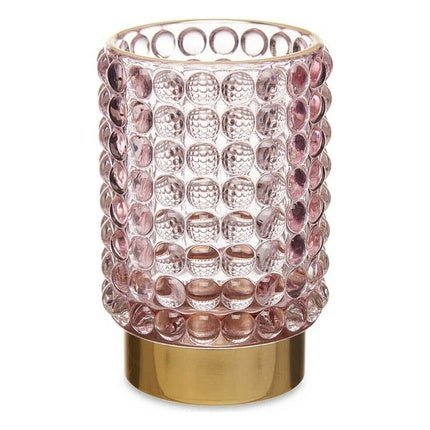 Dots Rose Gold Glass Booster 8.5 x 12.5 x 8.5 cm - Maison des fragrances