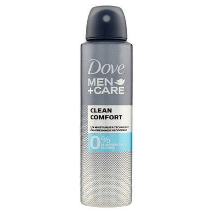 Dove 0% Men Clean Comfort Deodorant Spray 150ml - Maison des fragrances