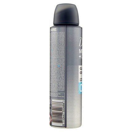 Dove 0% Men Clean Comfort Deodorant Spray 150ml - Maison des fragrances