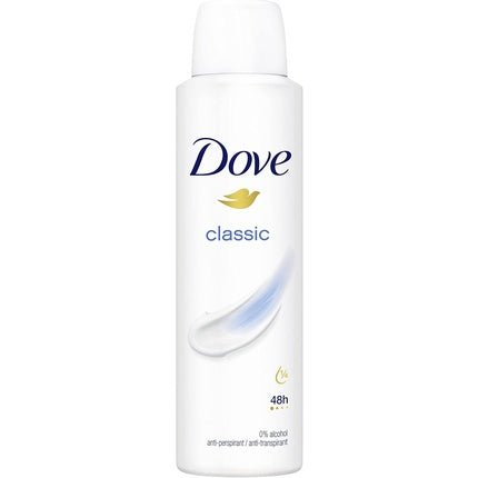 Dove Classic Anti-Perspirant Deodorant Spray with ¼ Moisturizing Cream 150ml - Pack of 6 - Maison des fragrances