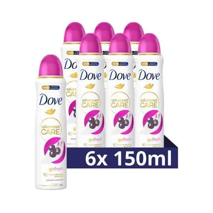 Dove Deodorant Spray Go Fresh Acai Berry And Waterlily - 6 X 150 Ml - Maison des fragrances