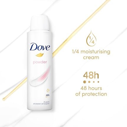 Dove Powder Anti-Perspirant Deodorant Spray with 14 Moisturizing Cream - Maison des fragrances