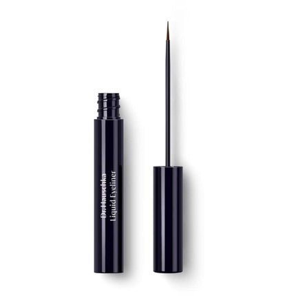 Dr. Hauschka Liquid Eyeliner 01 Black Natural Mineral Winged Cat - Eye Water Resistant Long - lasting 0.14 fl oz - Maison des fragrances