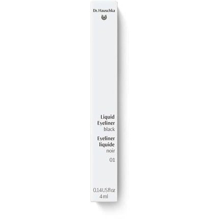 Dr. Hauschka Liquid Eyeliner 01 Black Natural Mineral Winged Cat - Eye Water Resistant Long - lasting 0.14 fl oz - Maison des fragrances
