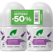 Dr Organic Dr. Organic Promo Lavender Deodorant Natural Deodorant With Organic Lavender 2x 50ml Unisexe - Maison des fragrances