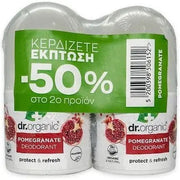 Dr Organic Dr. Organic Promo Pomegranate Deodorant - Antibacterial Deodorant With Organic Pomegranate 2x 50ml Unisexe - Maison des fragrances