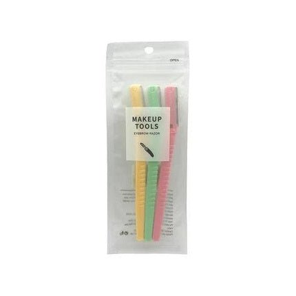 Dreamfix Single Blade Eyebrow Razor - 3 Pieces With Abs Plastic Handle - Maison des fragrances
