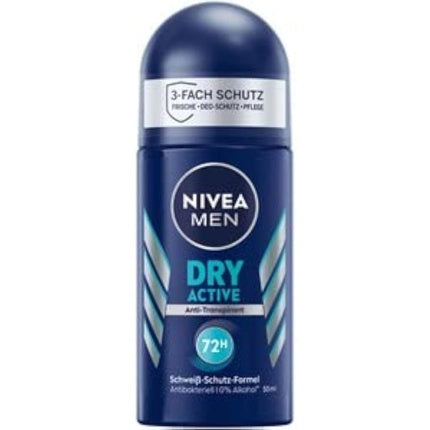 Nivea Men Dry Active Deodorant Roll-On 50ml Nivea