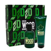 Dsquared2 Green Wood & Shower Gel Coffret (Coffret) Mixte 100ml - Maison des fragrances
