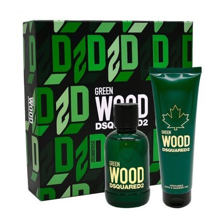 Dsquared2 Green Wood & Shower Gel Coffret (Coffret) Mixte 100ml - Maison des fragrances