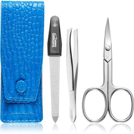 DuKaS Premium Line Travel Cosmetics Set 891 Blue Crocodile (3 pcs) - Maison des fragrances