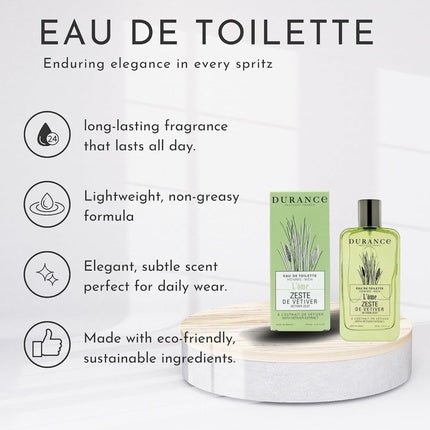 Durance L'Ome - Vetiver Zest Eau de Toilette 100ml pour homme - Maison des fragrances