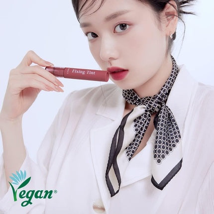 Etude House Fixing Tint 4g Long Lasting High Pigmented Liquid Lipstick Lip Stain Waterproof Lightweight Matte Finish Full Coverage 07 Cranberry Plum