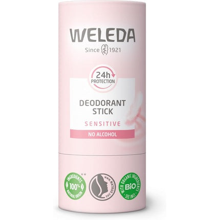 Weleda Deodorant Stick Sensitive Gentle Formula 24hr Protection 100% Natural Organic Vegan 50g Weleda