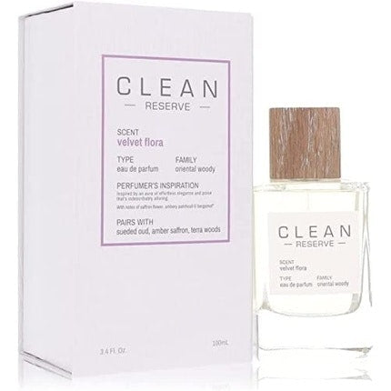 Clean Reserve Velvet Flora Unisex Eau de Parfum spray 100ml Clean