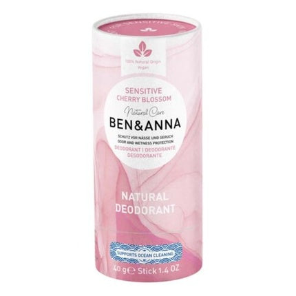 Japanese Cherry Blossom Sensitive Deodorant Papertube 40g BEN & ANNA Ben & Anna