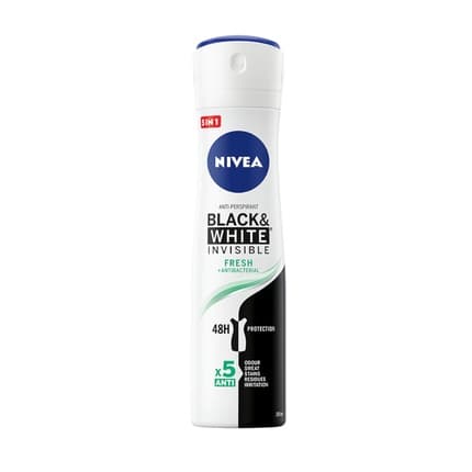 Nivea Black & White Invisible Fresh Antiperspirant 48h Déodorant (Déo) Mixte 150ml