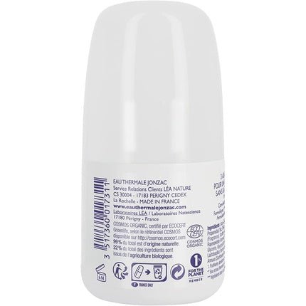 Eau Thermale Jonzac Organic Nutritive Hypoallergenic Deo-Care Déodorant (Déo) Mixte 50ml - Maison des fragrances