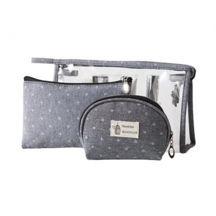 Ecarla Gray Cosmetic Bag Set - Maison des fragrances
