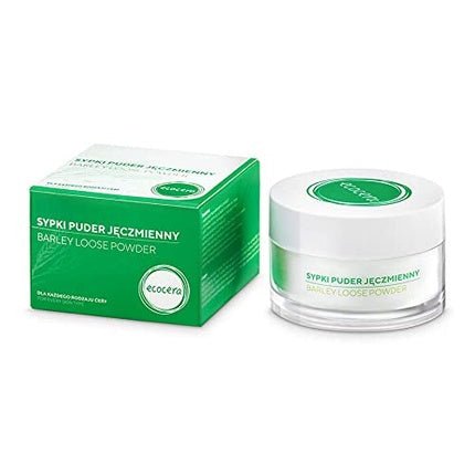 Ecocera Barley Loose Powder 15g Transparent Face Powder for All Skin Types - Mattifying Makeup Setting Powder - Maison des fragrances