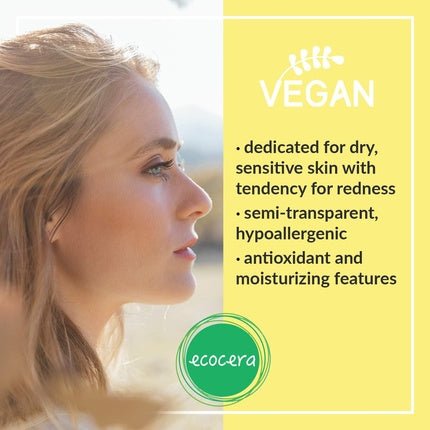 Ecocera Compact Powder Banana Transparent Face Powder Hypoallergenic - Maison des fragrances