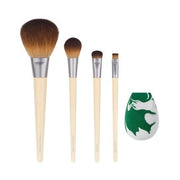 EcoTools Core Five Makeup Brush and Sponge Kit for Eyeshadow, Blush, Bronzer, Eyeliner, and Foundation - 5 Piece Set - Maison des fragrances