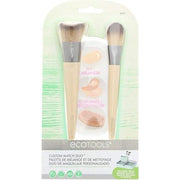EcoTools Custom Match Duo Makeup Brushes and Mixing Palette with Lid 3 Count - Maison des fragrances