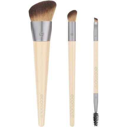 EcoTools New Natural Conceal Enhance & Sculpt Trio Makeup Brushes 3 Piece Set - Maison des fragrances