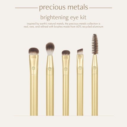 EcoTools Precious Metals Brightening Eye Set Eye Brush Kit 5 Piece Set - Maison des fragrances