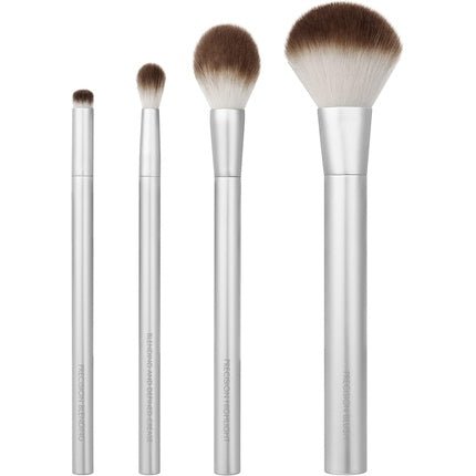 EcoTools Precious Metals Cheek & Eye Highlight Makeup Brush Kit - 4 Piece Set - Maison des fragrances