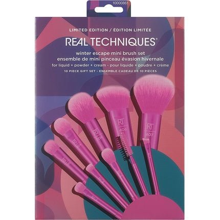 Ed Lim Holidays Winter Escape Mini Brush Set Kit of 10 Real Techniques Mini Brushes - Maison des fragrances