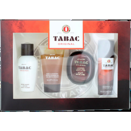 Tabak Original de Maurer & Wirtz pour Homme Coffret : ASL 1.7 + SG1.7 + Savon 1.7 + Deo Spr1.1 Maison des fragrances
