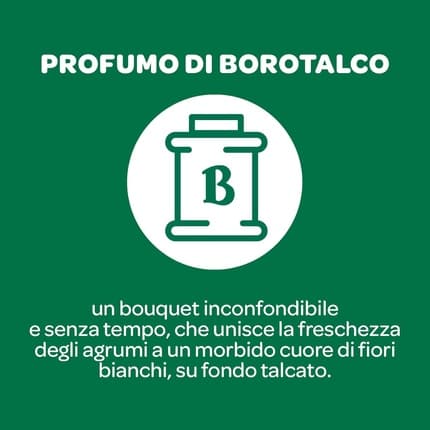 Borotalco Deodorant Pure Sea Breeze with Talc and Breathable Molecules Alcohol and Aluminum-Free Dry and Odor-Blocking 48h Effectiveness Sea Scent Déodorant (Déo) Mixte