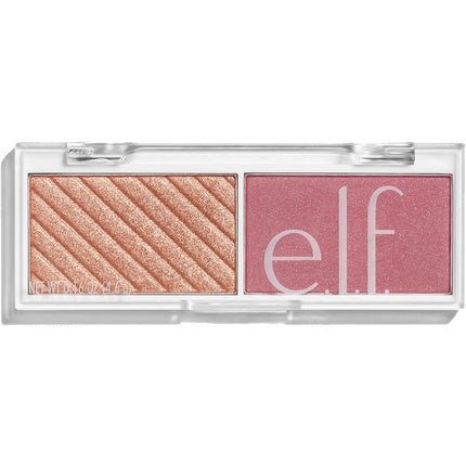 e.l.f. Bite - Size Face Duo Highlighter Bronzer & Blush Palette Pomegranate 0.049 Oz 1.4g - Maison des fragrances