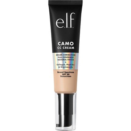e.l.f. Camo CC Cream Colour Correcting Full Coverage Foundation with SPF 30 Fair 120 N 1.05 Oz (30g) - Maison des fragrances