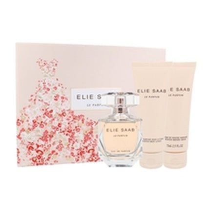 Elie Saab Le Parfum Gift Set - Eau De Parfum 90 Ml, Body Lotion 75 Ml, And Shower Cream 75 Ml - Maison des fragrances