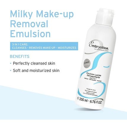 Embryolisse Milky Make - Up Remover Emulsion 200ml - Maison des fragrances