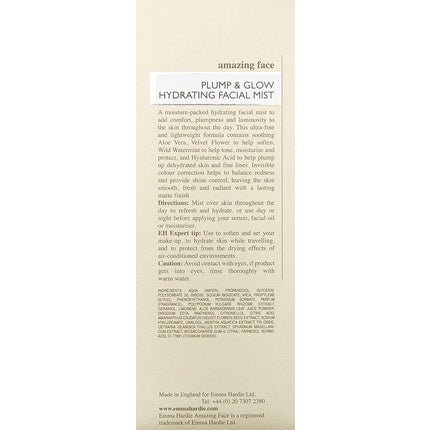 Emma Hardie Plump & Glow Hydrating Facial Mist 90ml - Maison des fragrances