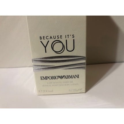 Emporio Armani Because It's You Women's Perfumed Body Lotion 6.7oz 200ml - Maison des fragrances